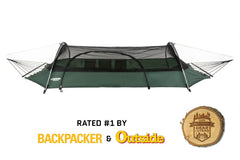 Lawson Blue Ridge no-see-um bug net keeps bugs out.