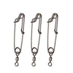 Laxygo 5-pack stainless steel longline snap clips with rolling swivel