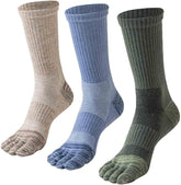 LDGSUPH Merino Wool Toe Socks showing five-toe design for blister reduction during hikes