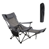 LEADALLWAY camping chair in folding form for quick outdoor seating and easy transport.