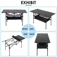LEADALLWAY folding table comes with a carrying bag for transport.