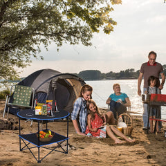 LEADALLWAY folding picnic table carrying bag keeps setup portable and protected.