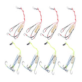 Leadigol 8-piece explosion fishing hooks set with 6# and 10# sizes