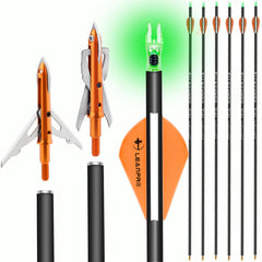 LEANPRO 31inch carbon arrow shaft demonstrates durable hunting practice and consistent flight.