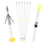 LEANPRO Bowfishing Arrows 32-inch fiberglass shaft for safer night fishing