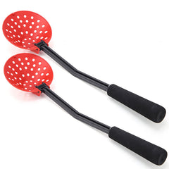 Leapiture winter fishing spoon with non-slip handle for secure grip.
