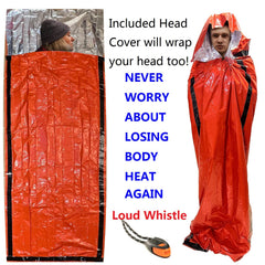 Leberna emergency bivy sack weighs 2.8 ounces for easy carrying