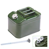 Lebreary 2.5-gallon water can front view; trunk-friendly camping storage.