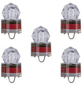 LED 5PACK Diamond Deep Drop Light flashing at depth to attract squid.