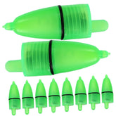 LED Fishing Rod Bite Alarm light clipped on for clear bite alerts at night.