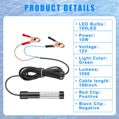 LED light tube with 180 LEDs for submersible light