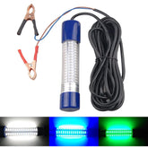 LED underwater fishing light 12-24V 8W 1000 lumens for dock and night fishing