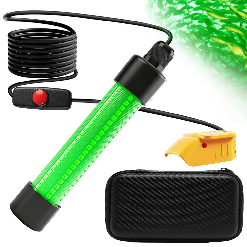 LED Underwater Fishing Light compatible with DEWALT 20V Max battery (tool only)