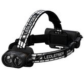 Ledlenser H19R Signature front view showing powerful beam for outdoor visibility