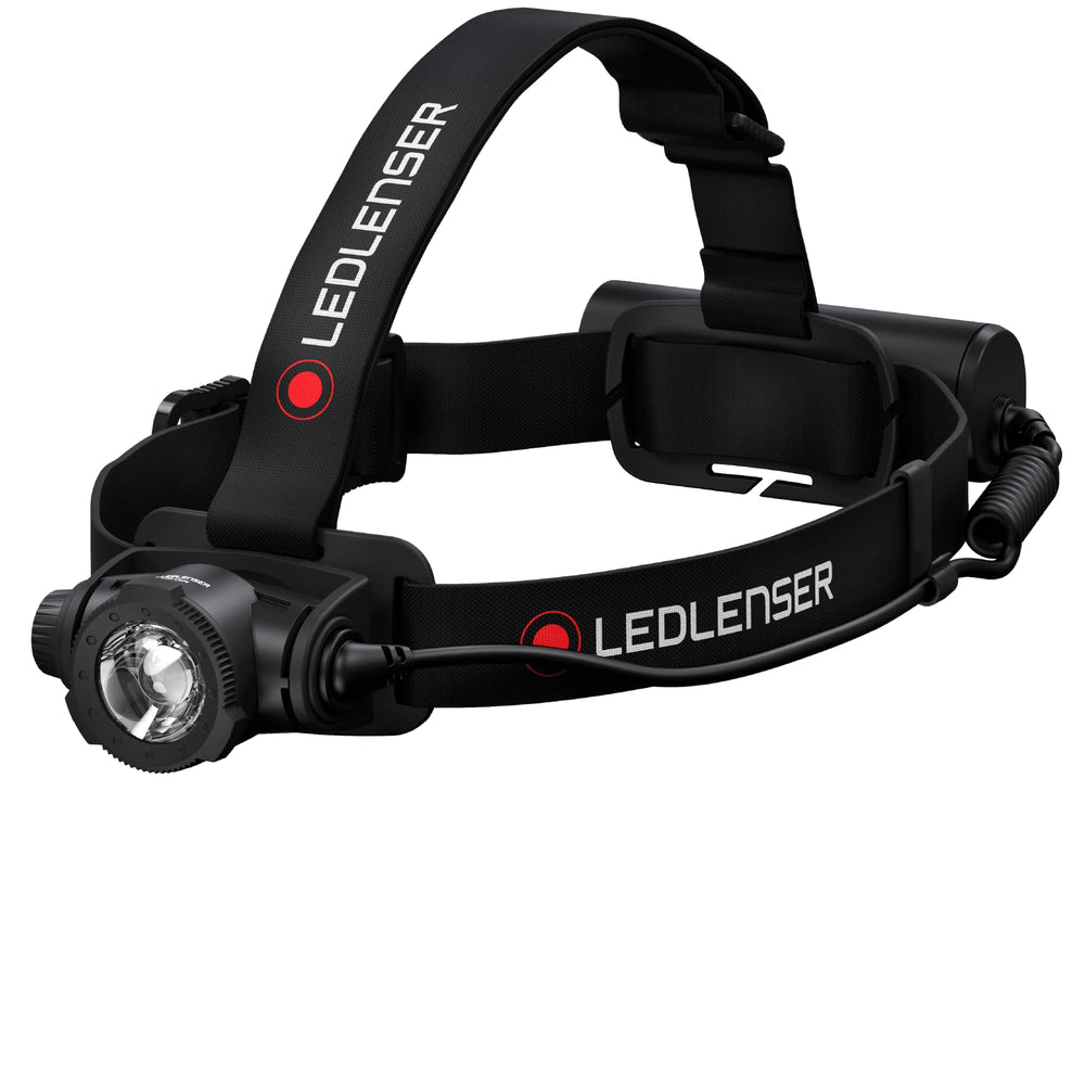 Ledlenser H7R Core headlamp with 1000 lumens for bright hands-free lighting during outdoor activities
