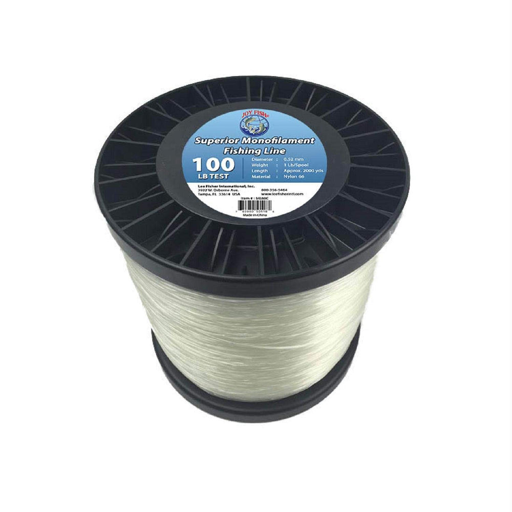 Lee Fisher Sports Joy Fish Mono line clear 100 lb spool for strong fishing