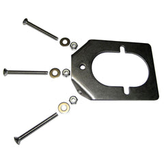 Lee's Tackle stainless steel backing plate for medium rod holders enhances mounting stability on boats.