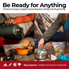 Legacy Premium kit boiling water prep makes a quick, hearty meal.
