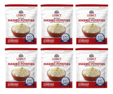 Legacy Premium Essentials freeze-dried mashed potatoes pack front in resealable bag.