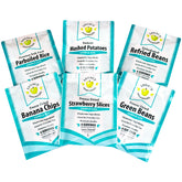 Legacy Premium emergency side dishes in Mylar pouches ready for long-term storage.