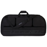 Legend Alpha bow case main compartment shows 37-inch interior for complete setup protection on trips