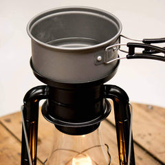 Lehman's Rayo lever lifts chimney for easy lighting