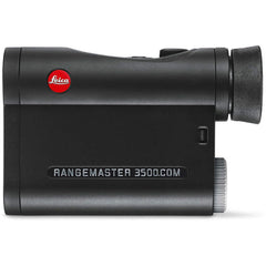 Leica Rangemaster CRF 3500.COM display close-up shows quick range readout in challenging light