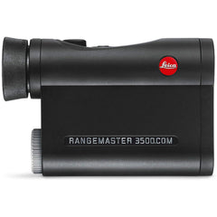 Leica Rangemaster CRF 3500.COM laser button and controls for fast measurements in rain or snow