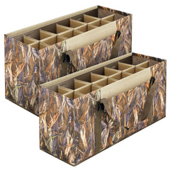 LEIFIDE duck decoy bag with 12 slots keeps decoys organized during transport