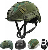 LEJUNJIE PJ Tactical helmet outer shell provides durable protection for intense outdoor missions.