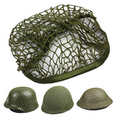 LEJUNJIE airsoft helmet cover army green mesh close up for camouflage.