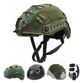 LEJUNJIE PJ Tactical helmet outer ABS shell provides sturdy head protection.