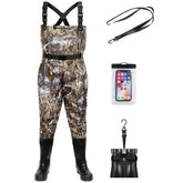Lekesky fishing waders full view showing lightweight waterproof design for all-day comfort.
