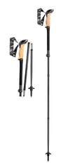 LEKI Black Series FX Carbon pole extended grip for comfortable trekking on day hikes