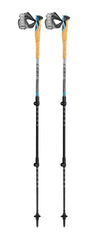 LEKI Cross Trail 3 TA with extended grip for steep terrain on the trail