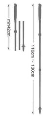 LEKI Cross Trail FX Speed Lock 2 Plus securely adjusts length on the go