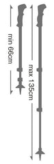 LEKI Legacy Lite aluminum HTS 6.0 shaft closeup demonstrating lightweight durability on trails.