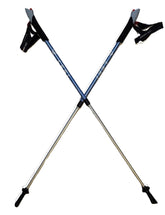 LEKI Nordic Walking Instructor poles in light blue demonstrate balanced handling for all terrains.