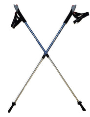 LEKI Nordic Walking Instructor poles in light blue demonstrate balanced handling for all terrains.