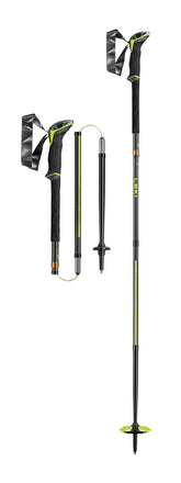 LEKI Sherpa FX.One carbon trekking poles assembled for lightweight backcountry support