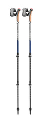 LEKI Traveller Carbon poles extended for trekking with adjustable length