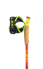LEKI Vertical K Carbon poles detachable strap for quick on-the-go adjustments.