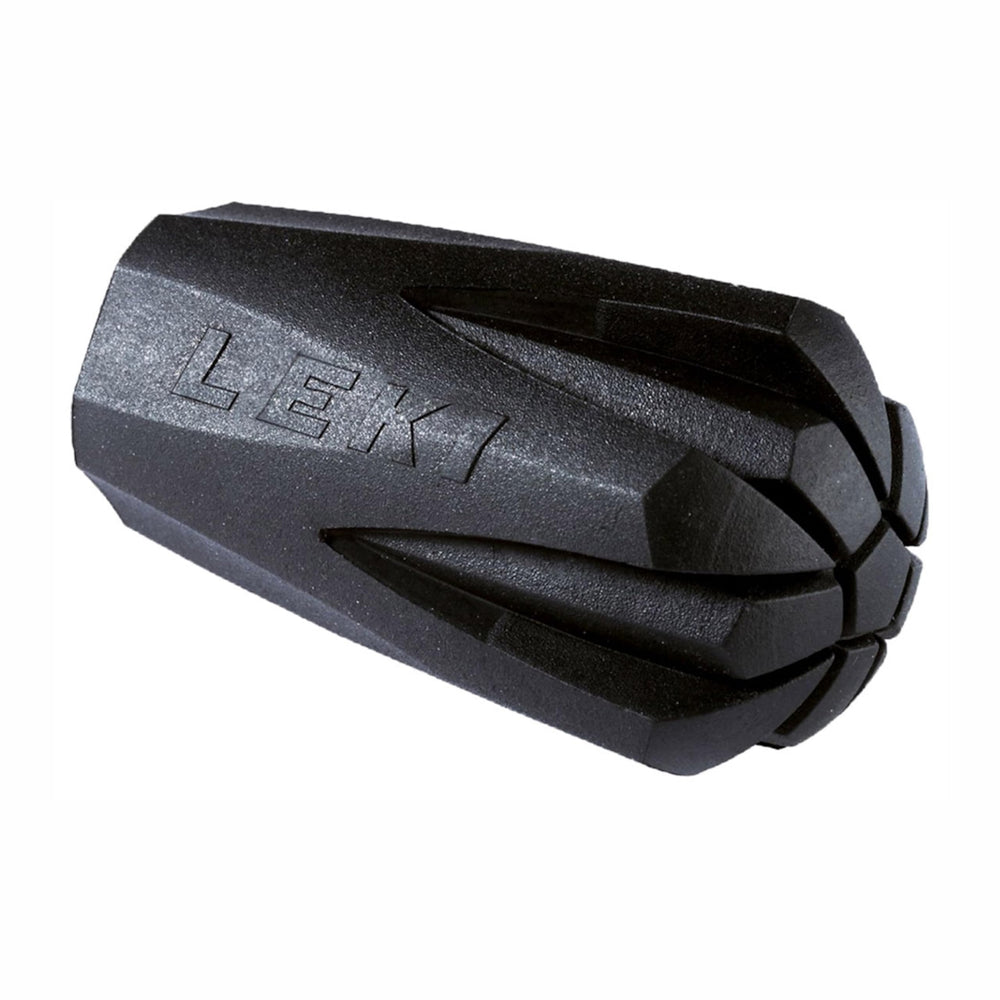 LEKI rubber tip over carbide tip for improved pavement grip