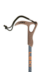 LEKI Wanderfreund cork multi-grip handle provides comfortable long-hike grip.