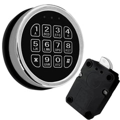 LEMOORE safe lock panel electronic chrome keypad for quick secure access