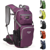 Lemuvlt hiking daypack 15L front view in purple for day trips.