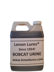 Lenon Lures Bobcat Urine Quart bottle for wildlife attraction and scent lure.