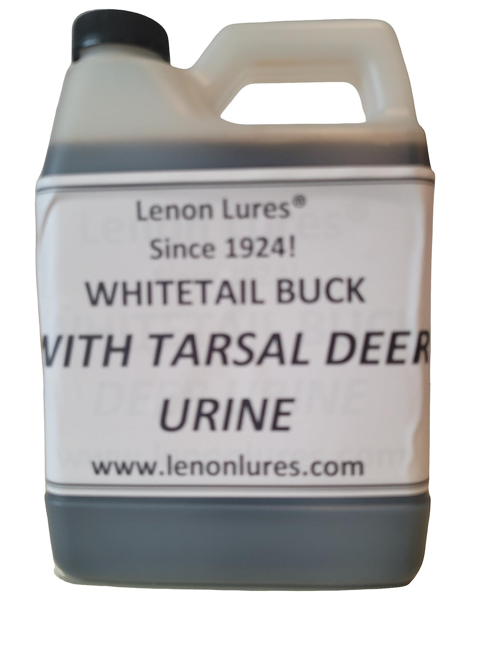 Lenon Lures Whitetail Buck Urine with Tarsal Gland in quart bottle for scent-based buck attraction