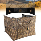 Lenotos 3-Panel Pop Up Ground Blind setup view highlights quick concealment and fast setup.