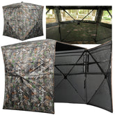 Lenotos hunting blind 270° view boosts concealment in varied terrain.